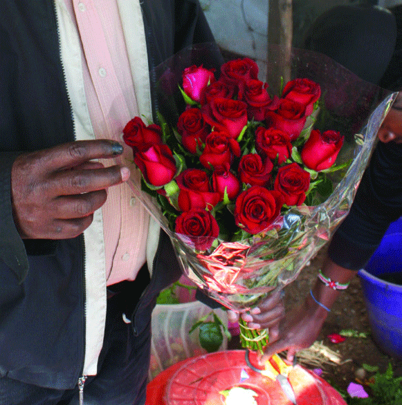 Visit to one of Nairobi Flower Vendors